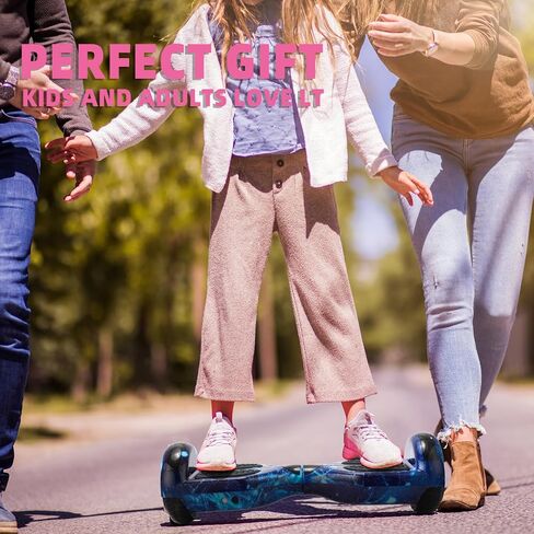 Self Balancing Scooters with Bluetooth & Corlorful LED Lights, Gifts for Kids & Adults & Girls & Boys, for All Ages in Saudi Arabia