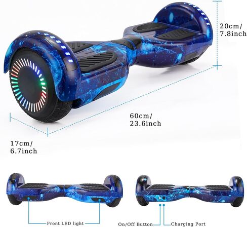 Self Balancing Scooters with Bluetooth & Corlorful LED Lights, Gifts for Kids & Adults & Girls & Boys, for All Ages in Saudi Arabia