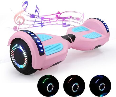Self Balancing Scooters with Bluetooth & Corlorful LED Lights, Gifts for Kids & Adults & Girls & Boys, for All Ages in Saudi Arabia