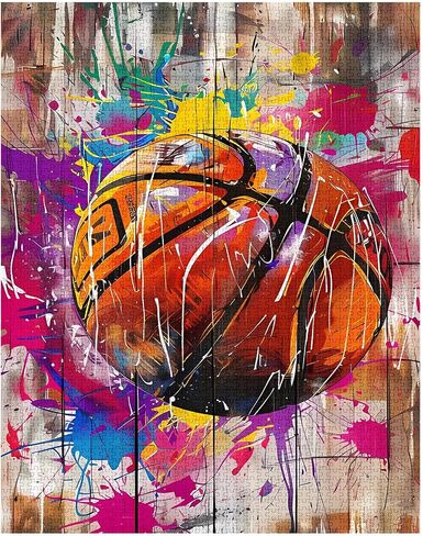 1000 Piece Jigsaw Puzzles for Adults,Sports Graffiti Basketball Jigsaw Puzzles，Funny Ball Sports Graffiti Street Banksy Puzzle，Challenging Family Activity Perfect for Game Nights，Puzzle Wall Art Decor in Saudi Arabia