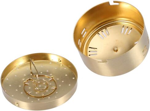 صندوق الكى النحاس النقي Moxa عصا جيوب الكى الحرارة تخفيف آلام المفاصل القدم ألم الظهر مجموعة المحمولة in Kuwait