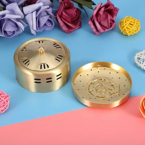 صندوق الكى النحاس النقي Moxa عصا جيوب الكى الحرارة تخفيف آلام المفاصل القدم ألم الظهر مجموعة المحمولة in Kuwait