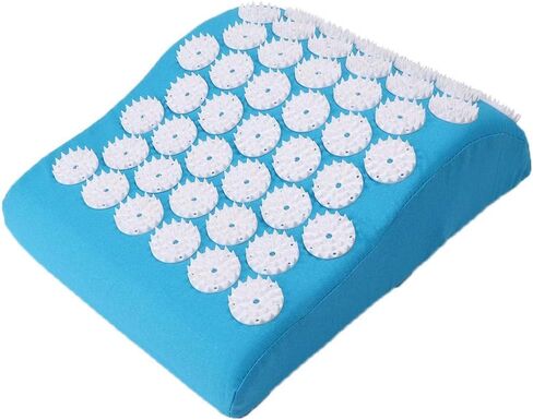 Acupuncture Pillow, Acupuncture Pillow for Neck Pain Relief Massage Cushion Pillow for Muscle Pain Relief Circulation Back Neck Pain Relief,Stress Relief(Blue) in Saudi Arabia