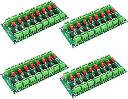 4PCS 8 Channel Optocoupler Isolation Board PC817 Signal Converter 3.6-30V Optocoupler Isolation Module in Saudi Arabia