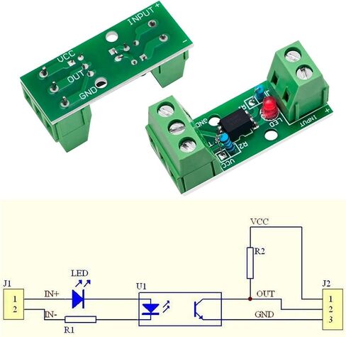 4PCS 8 Channel Optocoupler Isolation Board PC817 Signal Converter 3.6-30V Optocoupler Isolation Module in Saudi Arabia