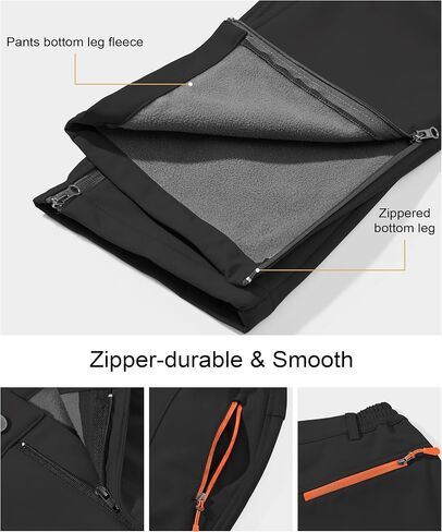 Women's Snow Ski Outdoor Pants Waterproof Softshell Snowboard Pants Hiking Fleece Lined Zipper Bottom Leg in Saudi Arabia