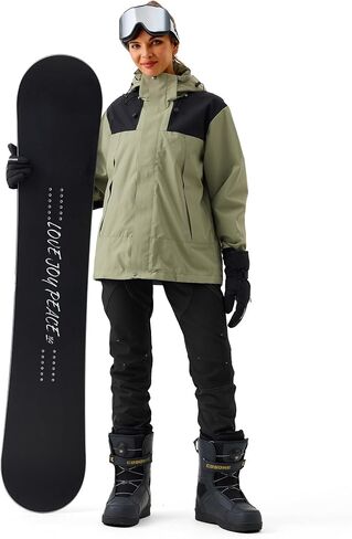 Women's Snow Ski Outdoor Pants Waterproof Softshell Snowboard Pants Hiking Fleece Lined Zipper Bottom Leg in Saudi Arabia
