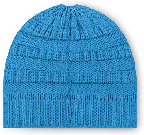 FOCO Women's NFL Team Logo Solid Ponytail Beanie Hat in Saudi Arabia