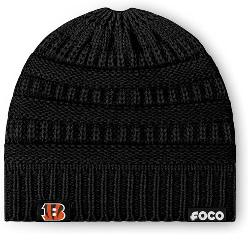 FOCO Women's NFL Team Logo Solid Ponytail Beanie Hat in Saudi Arabia