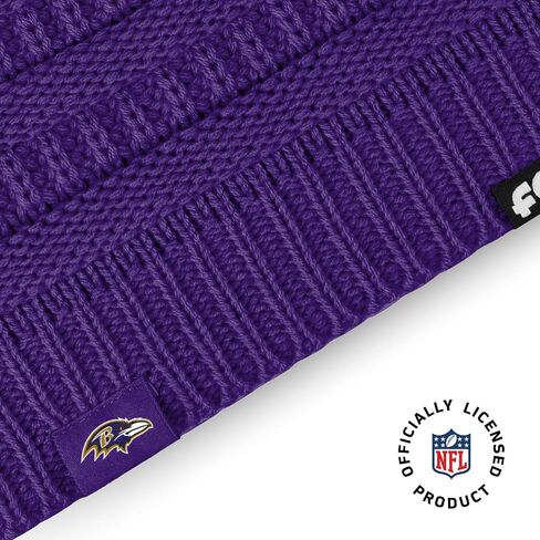 FOCO Women's NFL Team Logo Solid Ponytail Beanie Hat in Saudi Arabia