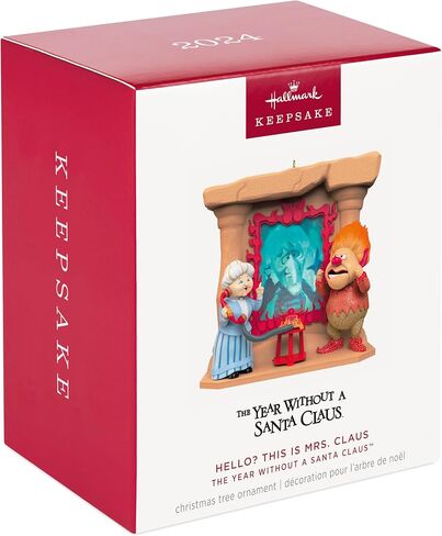 Hallmark Keepsake Christmas Ornament 2024, The Year Without a Santa Claus Hello? This is Mrs. Claus, Christmas Movie Gifts in Saudi Arabia