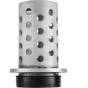 DZQ Perforated Casting Flask Vacuum Casting Stainless Steel Wall Flanged with Rubber Sprue Base(5" x 10")