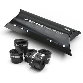 OEHMS Overgrip | 5-Pack | Easy to Apply | Comfortable, Grippy and Absorbing Surface | Versatile for Tennis, Pickleball, Badminton, Squash