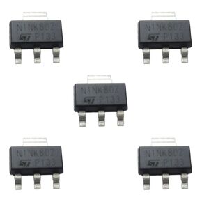 5PCS STN1NK80Z MOSFET N-Channel 800V 250mA SOT-223