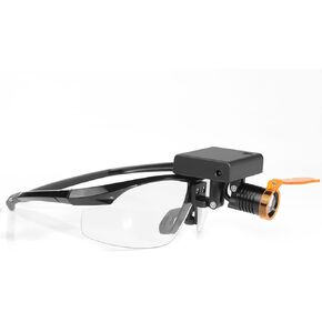 EustomA 3W LED Headlight Eyegalss Clip on Integrated LED Light with Optical Filter DY-010-F Brightness Adjustable