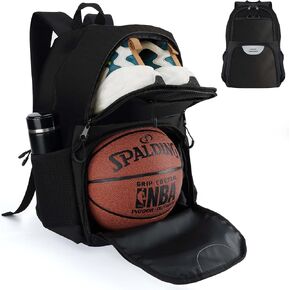 Soccer & Basketball Sports Bag with Ball Pump - Basketball Backpack with Separate Ball & Shoes Holder Compartment, Soccer Basketball Football & Volleyball Bag with Large Capacity in Saudi Arabia