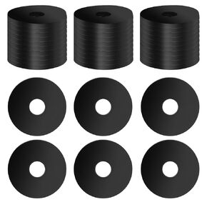 30PCS Rubber Washers for Bolts, 1 Od X 1/4 Id X 1/8 Thick Flat Rubber Washers Plumbing, Abrasion Resistant Rubber Bushing Spacer Pads Black Non-Slip Thick Grommets Vibration Isolation