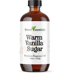 Warm Vanilla Sugar, 4oz Premium Fragrance Oil, Aromatherapy, Diffuser, Crafts, Soap, Home Scents, Bath & Body, DIY Parfum and Much More. Versatile and Long-Lasting