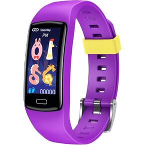 Smart Fitness Tracker Watch for Kids - Boys Girls Waterproof Smartwatch with Pedometer Heart Rate Sleep Tracking Alarm Clock Activity Tracker Calorie Step Counter Watch for Girls Boys Teens
