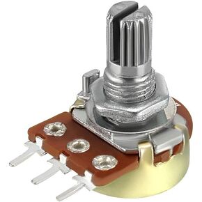 uxcell WH148 1K Ohm Variable Resistors Single Turn Rotary Carbon Film Taper Potentiometer 1pcs
