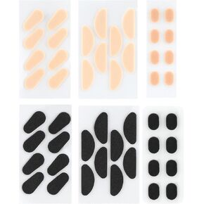 SYCOOVEN 24pairs Soft Foam Nose Pads Adhesive Anti Slip Nose Pads Glasses Pads Relieve Pressure for Glasses Sunglasses Spectacles,D-Shaped, Oval, and Waterdrop-Shaped(Size:24pairs)