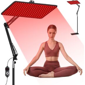 Red Light Therapy for Body and Face, Infrared Light Therapy Lamp with Stable Stand, 660nm Red Light, 850nm & 940nm Infrared Light Therapy Panel, Light Therapy Device at Home