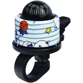 Clown Compass Bell, White and Blue