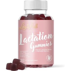 Milk Multiplier Lactation Postpartum Gummies - Postnatal Support Vitamins Supplement for Nursing Breastfeeding Mom Mother - Increase Milk Supply Production Multivitamins for Women