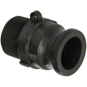 Dixon Valve PPF150 Polypropylene Type F Cam and Groove Fitting, 1-1/2" Male NPT x 1-1/2" Male Adapter