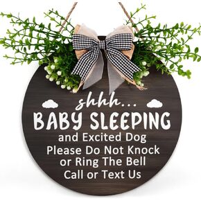 In Session Please Do Not Disturb Sign 12 Inches Meeting In Session Sign Wreath Dont Ring The Doorbell Sign Wood Plaque with Bowknot Decorations for Massage Room Office Home