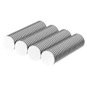 N52 Powerful Small Thin Rare Earth Magnets- 1/2" D x 1/32" H - 100 Pack with Spacers, Slim Strong Neodymium Disc Magnets for Fridge, DIY, Building, Scientific, Craft, and Office Magnets