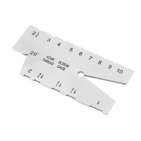 Screw Thread Gauge, Stainless Steel Grinding Gage 29 Degree Inspection Tool for Woodworking and Metalworking