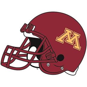 6 Inch UMn University of Minnesota Golden Gophers Football Helmet Logo Removable Wall Decal Sticker Art NCAA Home Room Decor 6 x 5 Inches