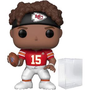 POP Football: Chiefs - Patrick Mahomes II Funko Vinyl Figure (Bundled with Compatible Box Protector Case), Multicolor, 3.75 inches