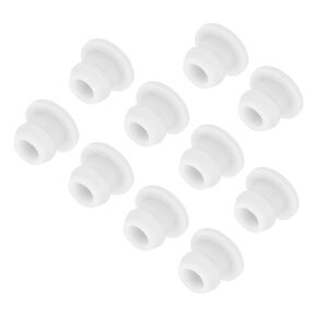 MECCANIXITY Silicone Snap in Locking Hole Plugs,Rubber Panel Seal Cover Flush Type Panel Round for Kitchen Rubber Bulkheads Waterproof Sealing Plugs 24mm/0.94 Inch Diameter White,Pack of 4