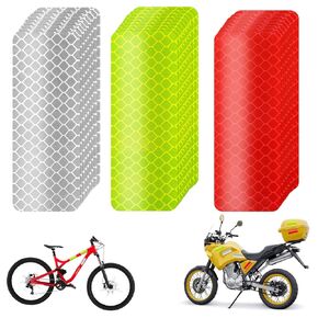 30Pcs Reflective Stickers, Warning Reflective Stickers High Visibility Reflective Tape Waterproof Reflective Strips Safety Reflective Tape for Bicycles Motorcycles Clothing Helmet, 1.18 x 3.15 Inch
