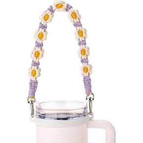 Water Bottle Handle with Strap Compatible with Owala, Stanley Cup, Hydro Flask, Water Bottle Handle Fits Most 12-40oz Water Bottles