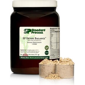 Standard Process SP Detox Balance - Whole-Food Detox Cleanse with Magnesium, Iron, Creatine, Milk Thistle, Protein, Calcium, Potassium, Choline, Arginine, Vitamin K1 - Vegan, Gluten Free - 28oz