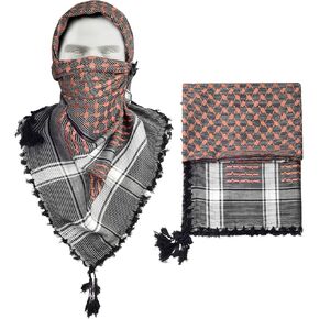 وشاح شماغ فاخر كبير الحجم من Micoop وشاح صحراوي تكتيكي عسكري عربي (48 × 48 بوصة)