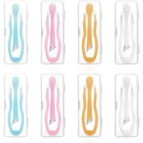 8pcs Soft Contact Lens Remover Tool,Contact Lens Remover Tool for Soft Lenses,Portable Contact Lens Applicator Tool Case Set,Contact Tweezers with Soft Tip(Colorful)