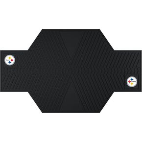 FANMATS 15331 NFL Pittsburgh Steelers Motorcycle Mat , Black, 82.5" x 42"