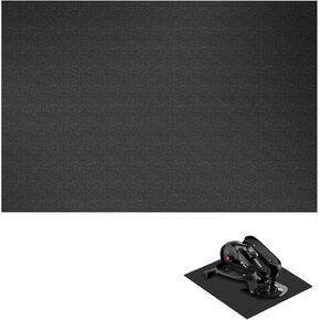 Ellipse Machine Non-Slip Mat, Apply to Under Desk Elliptical Peddler While Sitting, Perfect for Electric Seated Foot Pedal Exerciser, Enhanced Stability & Floor Protection (Black)