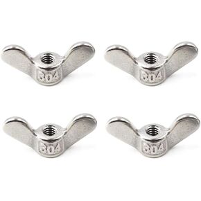 304 Stainless Steel Wing Nut Set M6 Butterfly Nut Hand Twist Fasteners Hardware 20PCS