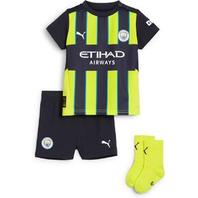 PUMA Manchester City FC Unisex Baby 2024/25 Replica Soccer Away Kit - New Navy
