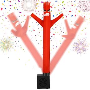 Poen Wacky Waving Inflatable Tube Guy Gift Mini Inflatable Tube Man Funny Joke Tubes Toy Desktop with Blower Arm Flailing Guy Man Quirky Gift for Adults Men Kids Birthday Party Decor(Cute)