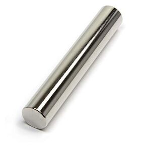 CMS MAGNETICS – Diameter 1/2 x 3 Inch N52 Neodymium Cylinder Magnet | Axially Magnetized, 49-Pound Pull Force, 1-Piece | Rare Earth