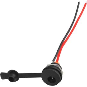 Coaxial 2-Wire Charging Port for Electric Scooters,Compatible with Razor MX125, Jetson, Dynacraft, Hover-1, Swagtron,6 and 12 Volt Power Electric Scooter/Hoverboard,Scooter Charging Port with Dust Cap