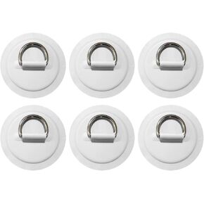 UOIENRT 6 Pack Stainless Steel D-Ring Patch Kayak Rope Fixing Buckles for PVC Inflatable Boat Canoe Surfboard in Saudi Arabia