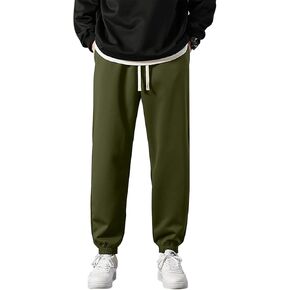 Marine Royal Men's Sweatpants, Drawstring Waist Running Fitness Jogging Pants