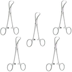 Backhaus Towel Clamp - 15cm (6") Stainless Steel Surgical Forceps 5 Pcs